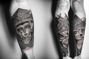 snowboard, fine line tattoo on leg tattoo idea