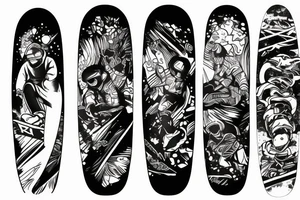 snowboard tattoo idea