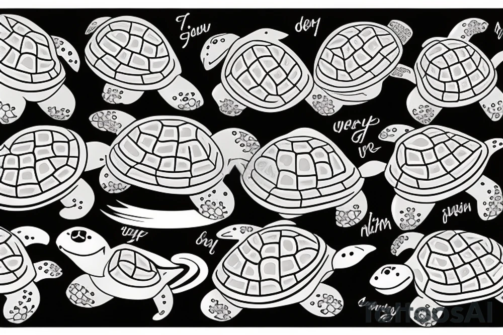 Tenacious turtle tattoo idea