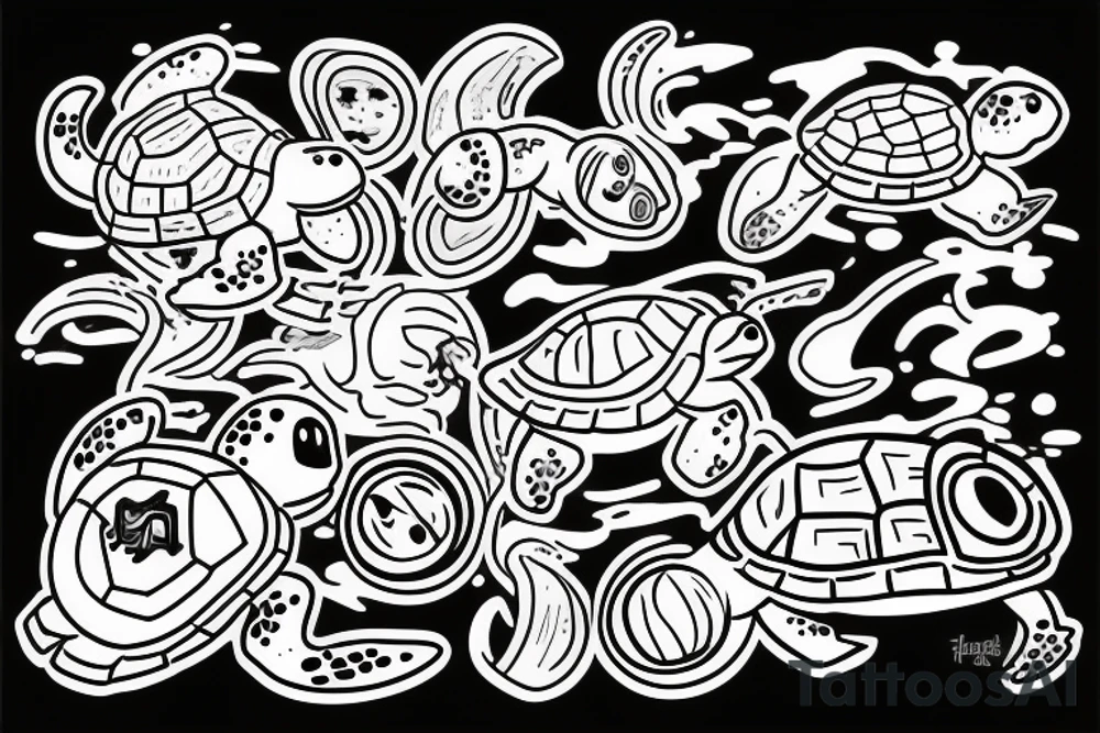Tenacious turtle rebel tattoo idea