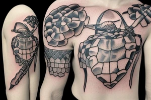 soldier turtle with sword tattoo idea