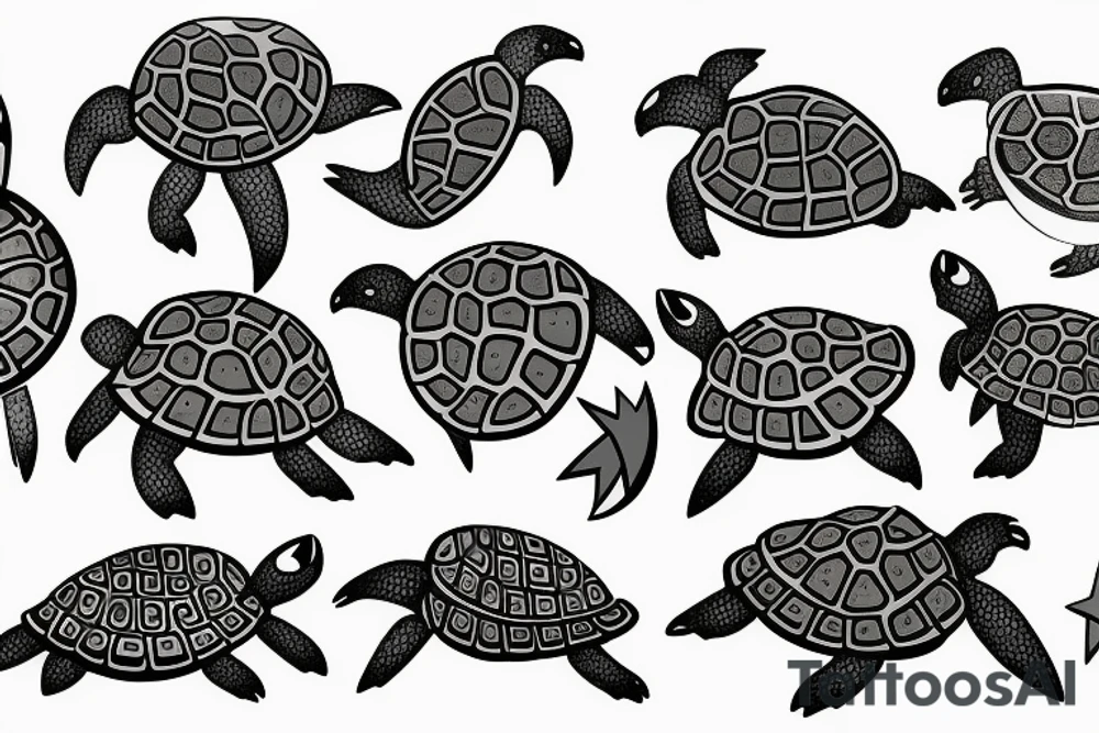 turtle knight tattoo idea