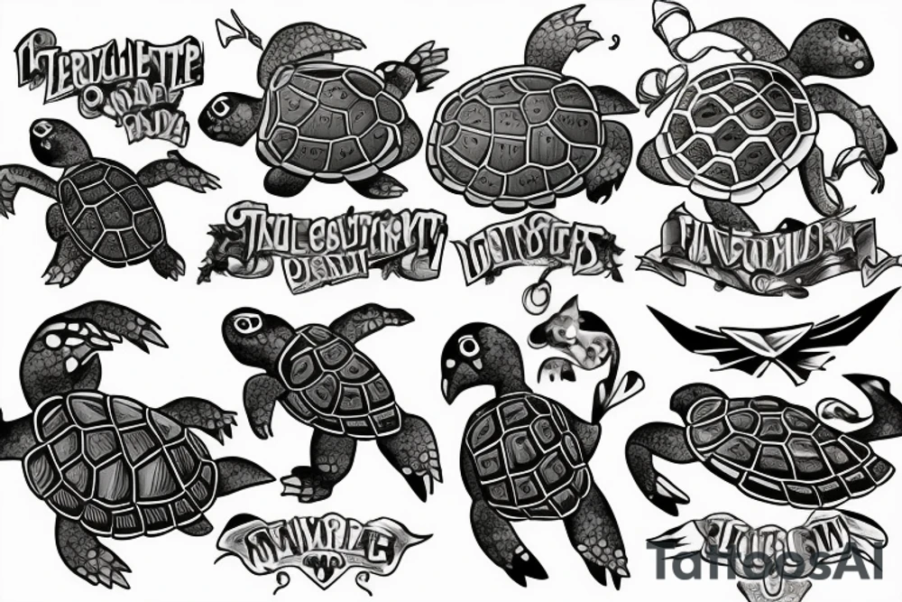 turtle knight tattoo idea