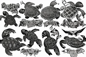turtle knight tattoo idea