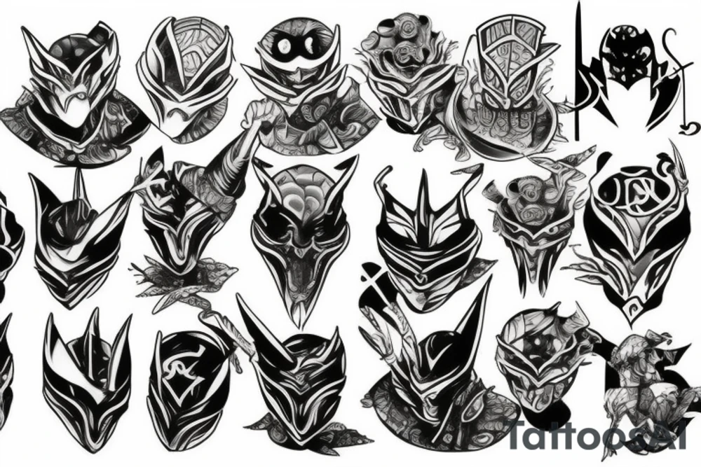 Midevil turtle knight tattoo idea