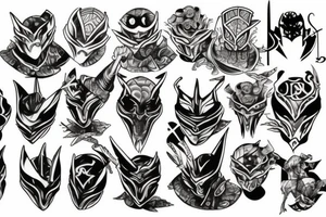 Midevil turtle knight tattoo idea