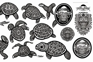 Turtle Conquistador tattoo idea