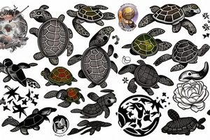 Turtle Space Cowboy tattoo idea