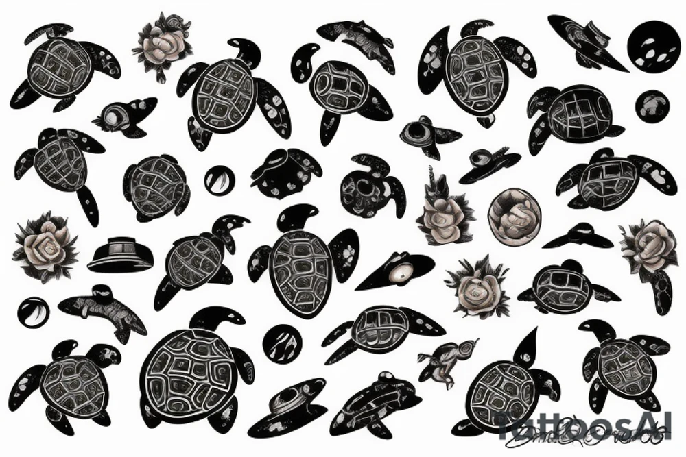 Turtle Space Cowboy tattoo idea