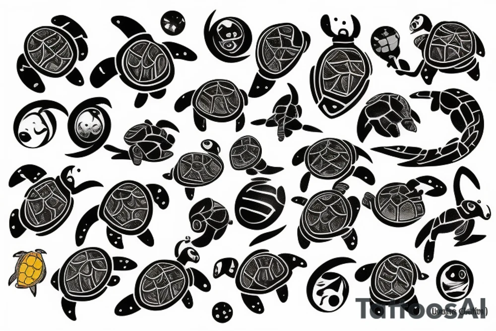 Turtle Space Cowboy tattoo idea