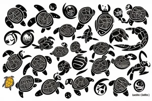 Turtle Space Cowboy tattoo idea