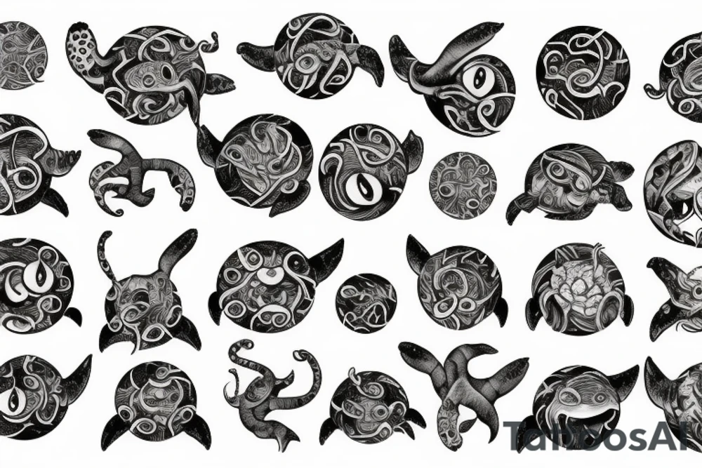Lovecraftian turtle tattoo idea