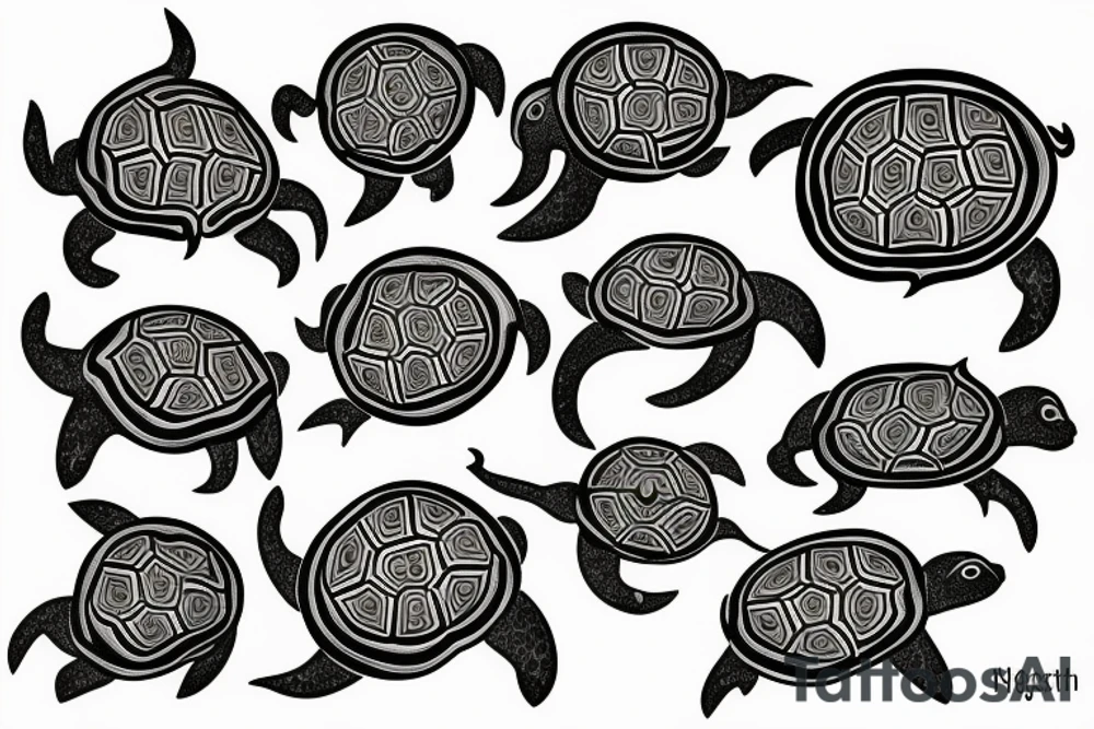 Lovecraftian turtle tattoo idea