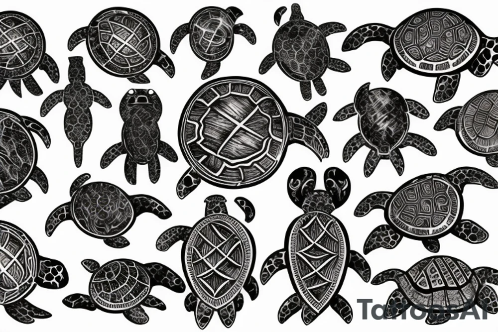 Lovecraftian turtle tattoo idea