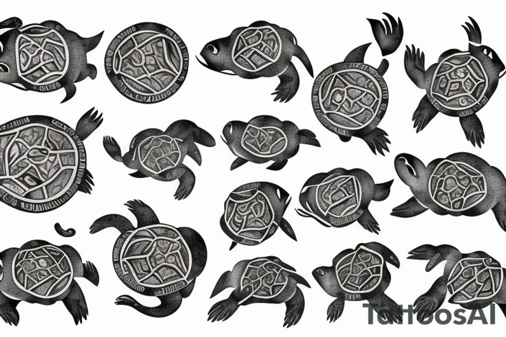 Lovecraftian turtle tattoo idea