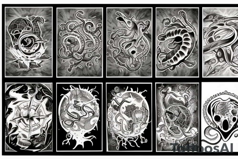 Lovecraftian turtle tattoo idea