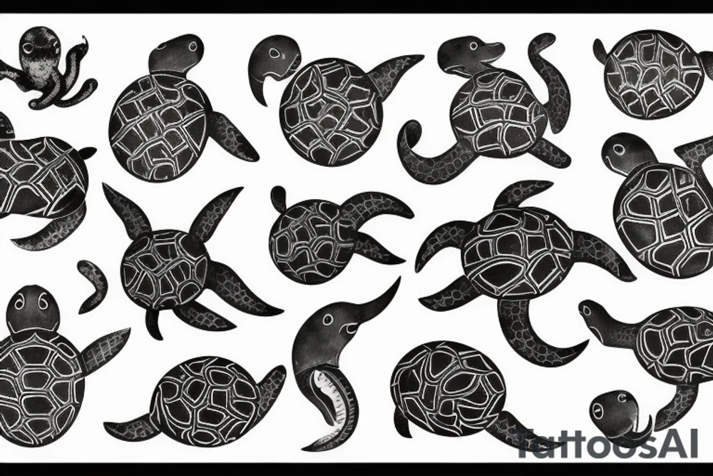 Lovecraftian turtle tattoo idea