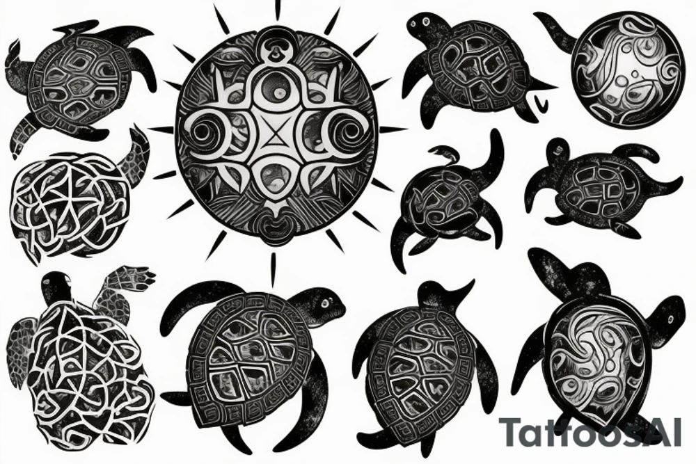 Lovecraftian turtle tattoo idea
