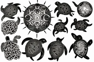 Lovecraftian turtle tattoo idea