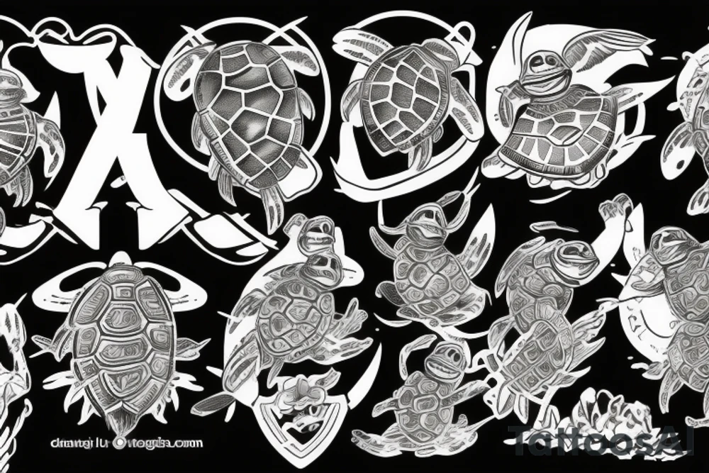 Turtle soldier vietnam tattoo idea