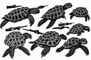 Turtle soldier vietnam tattoo idea