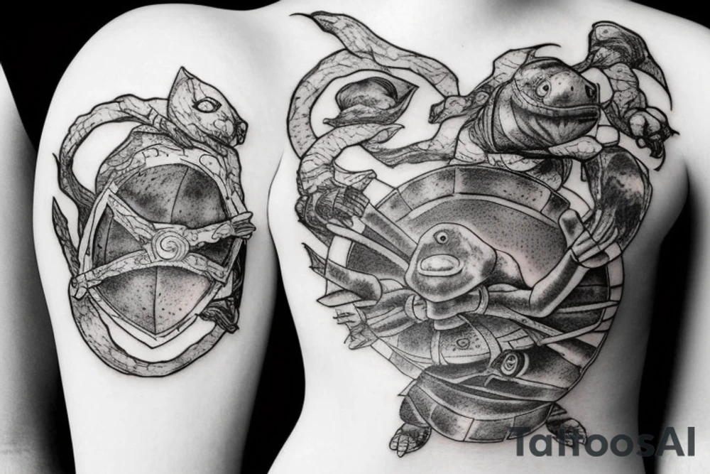 Dark souls turtle tattoo idea