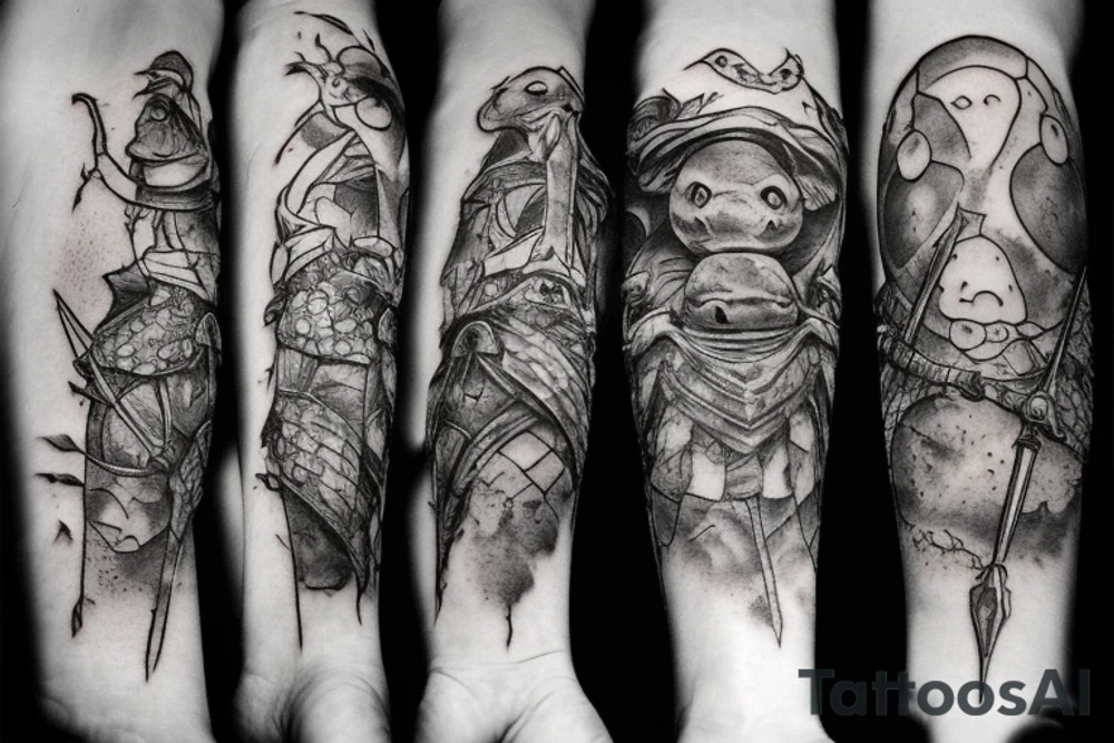 Dark souls turtle tattoo idea
