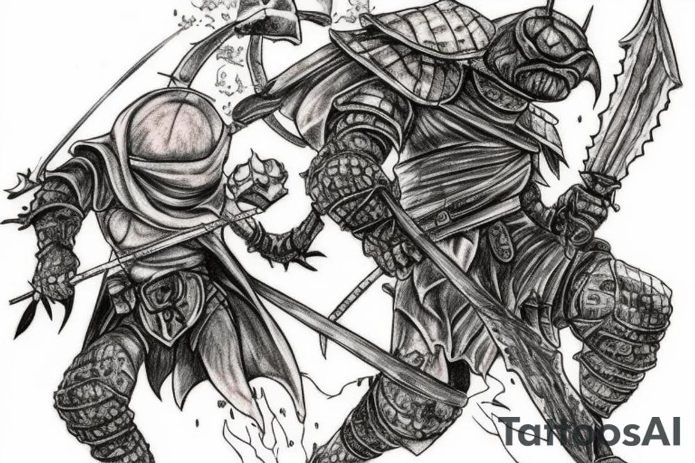 Dark souls turtle tattoo idea