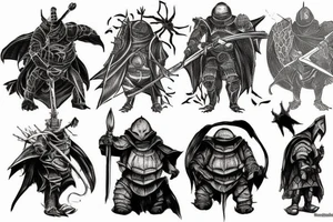 Dark souls turtle tattoo idea