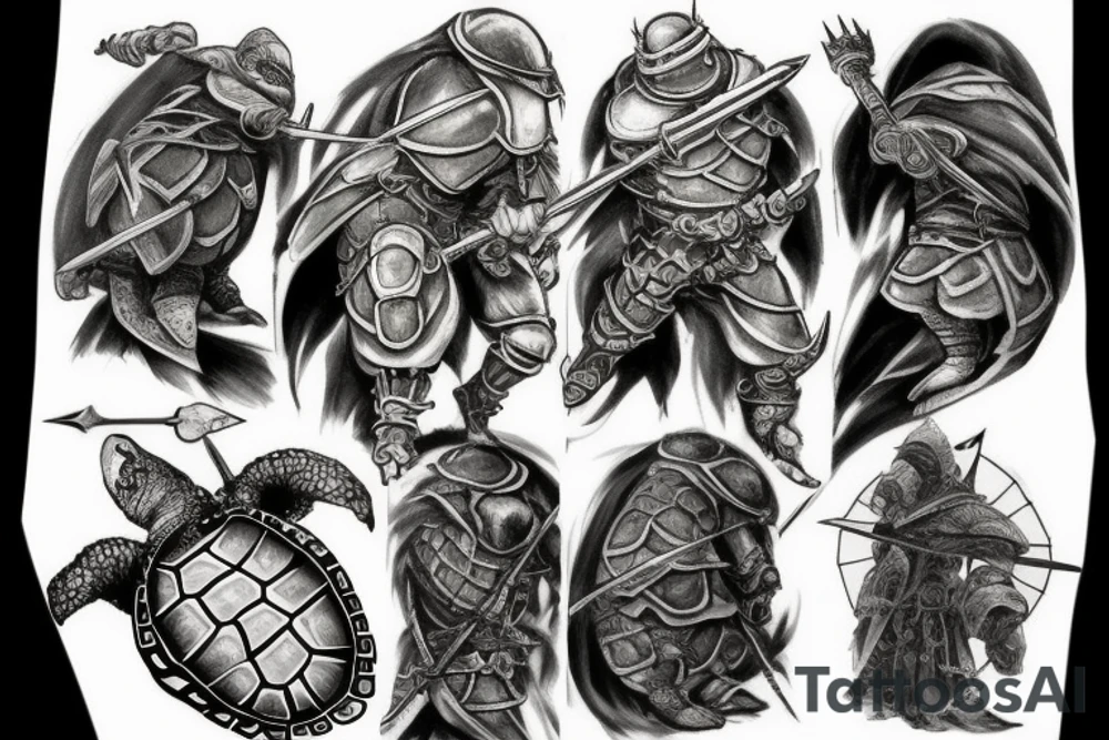 Dark souls turtle tattoo idea