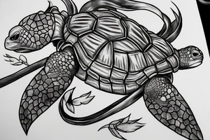 Dark souls turtle tattoo idea