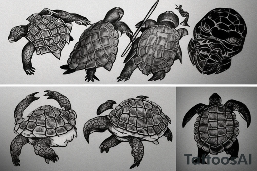 Dark souls turtle tattoo idea