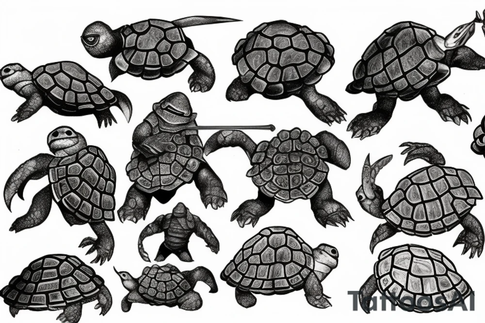 Dark souls turtle tattoo idea