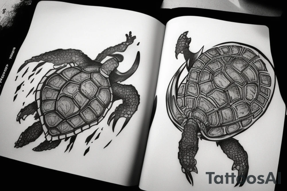 Dark souls turtle tattoo idea