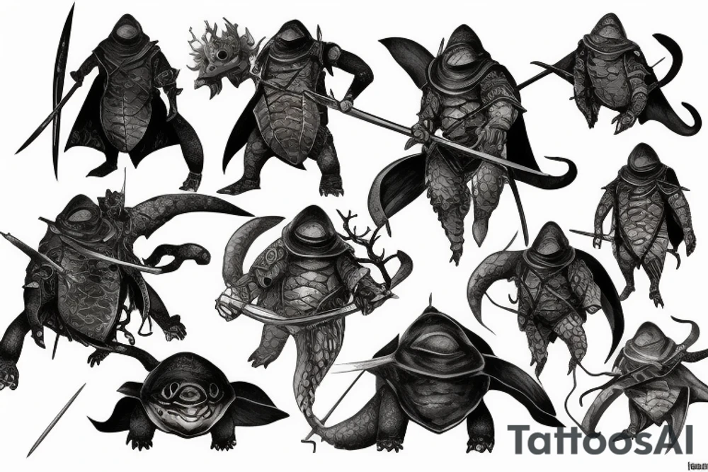 Dark souls turtle tattoo idea