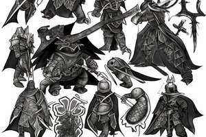 Dark souls turtle knight tattoo idea