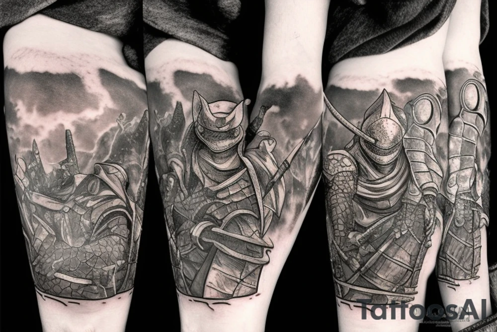 Dark souls turtle knight tattoo idea