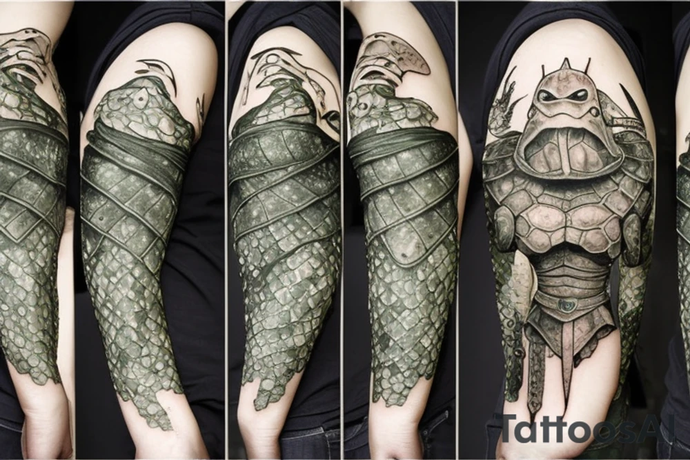 Dark souls turtle knight tattoo idea
