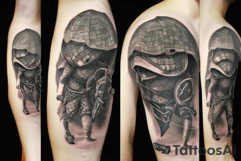 Dark souls turtle knight tattoo idea