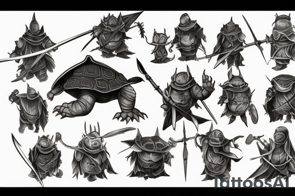 Dark souls turtle knight tattoo idea