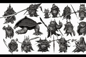 Dark souls turtle knight tattoo idea