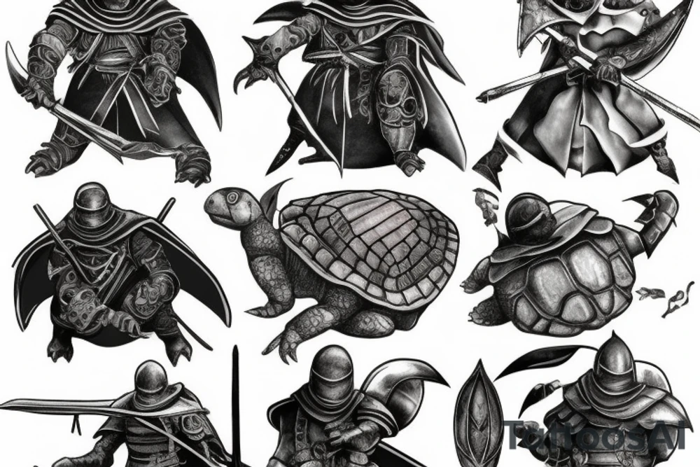 Dark souls turtle knight tattoo idea