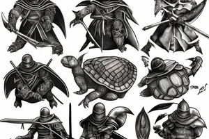 Dark souls turtle knight tattoo idea