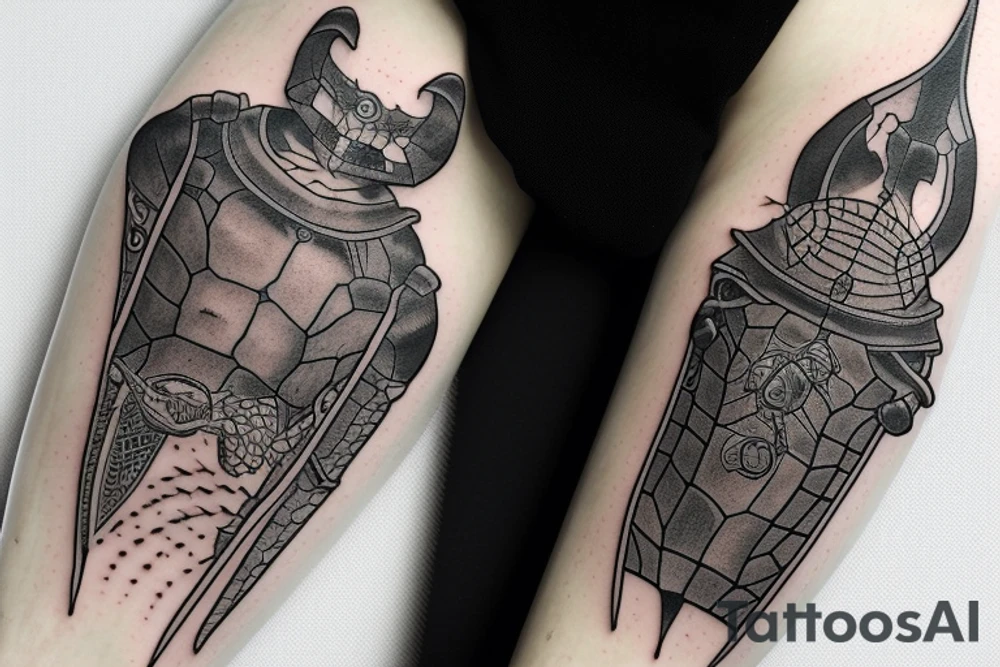 Dark souls turtle knight tattoo idea