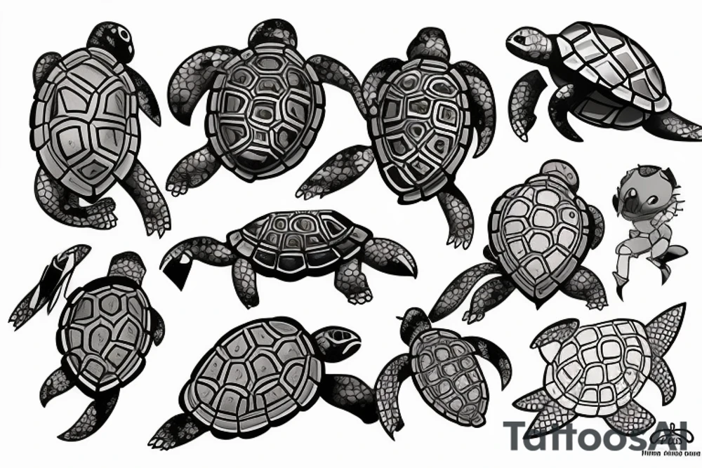 turtle knight tattoo idea