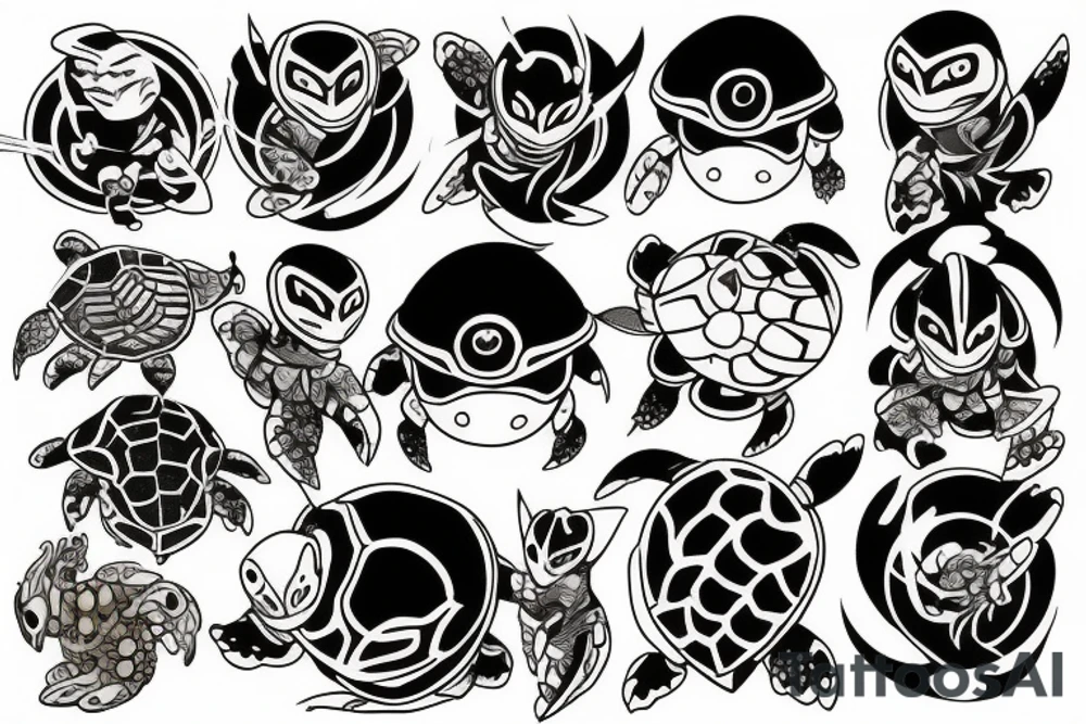 turtle knight tattoo idea