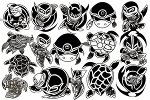 turtle knight tattoo idea