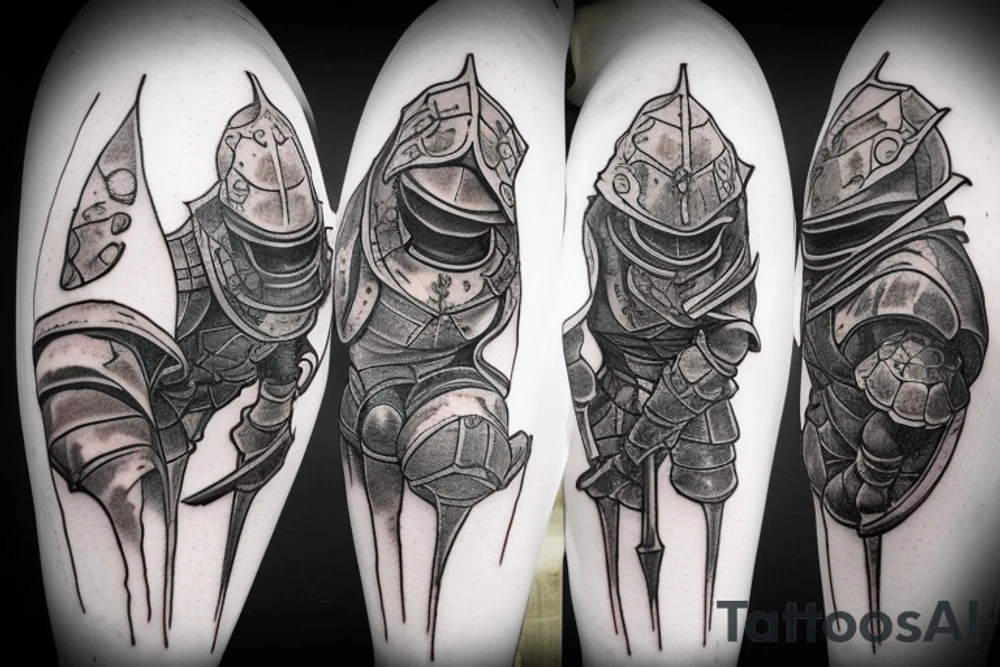 Dark souls turtle knight tattoo idea