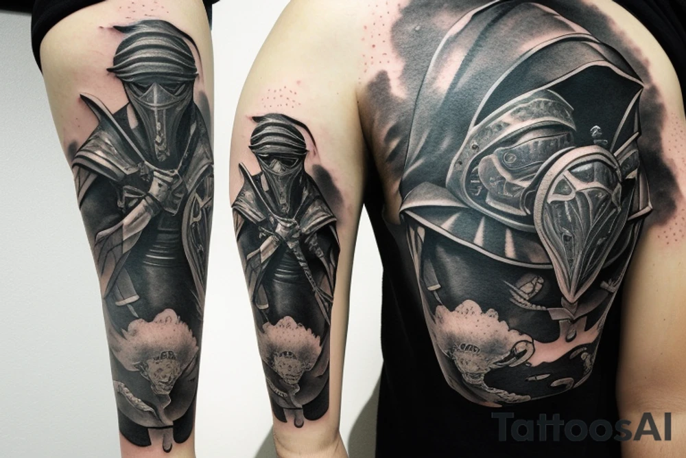 Dark souls turtle knight tattoo idea