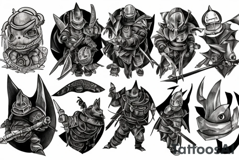 Dark souls turtle knight tattoo idea